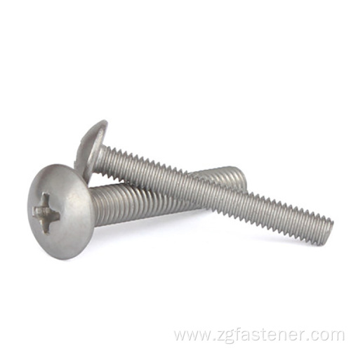 Stainless Stee316 Cross recessed mushroom head screws